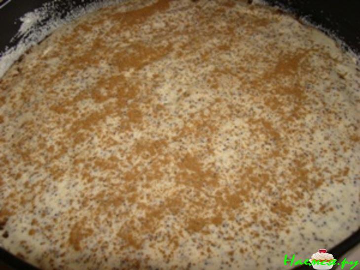 Шоколадно-маковый пирог