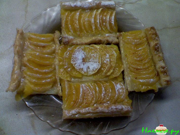 "Цитрусовый рай" (слоёный пирожок)