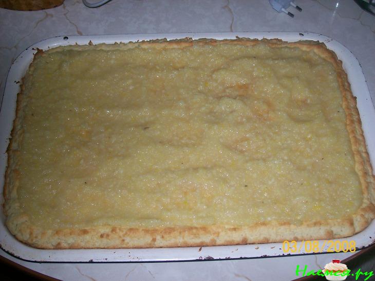 Лимонный пирог с белковым покрытием