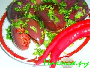 Острые квашеные баклажаны