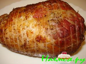 Мясной рулет с черносливом