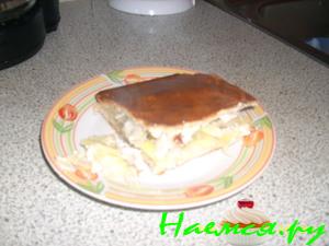 Пирог из филе минтая