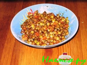 Чечевица в остром соусе