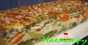 Овощная запеканка в заливке