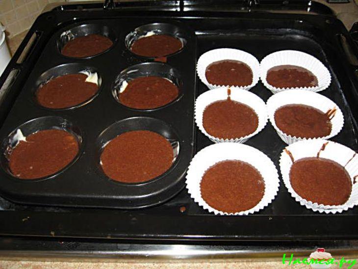 Шоколадное суфле с ванилью