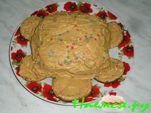 Торт со сгущенкой "Черепашка"