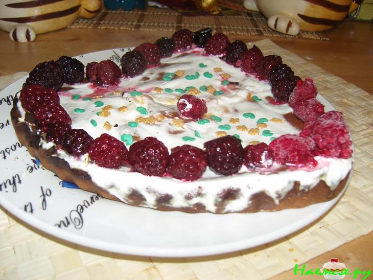 Творожно-ягодный десерт