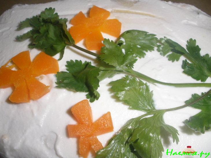 Закусочный трехслойный торт