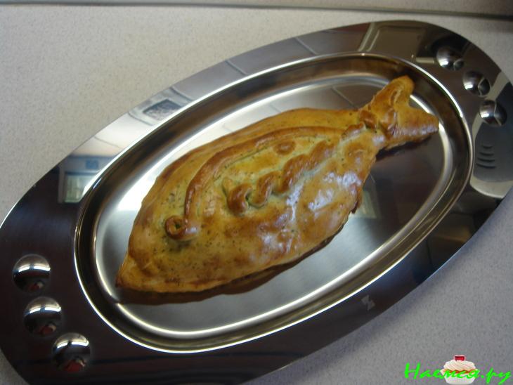 Филе дорадо, запеченное в тесте с ароматными травами