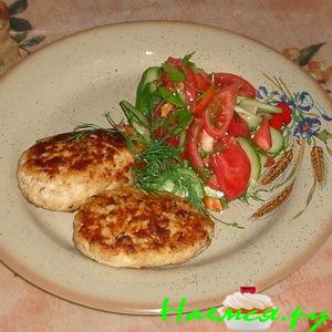 Рыбно-кабачковые зразы с грибами