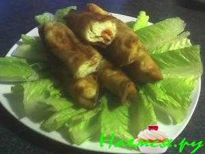 Сытный обед из овощей и сыра в тесте фило Сытный обед из овощей и сыра в тесте фило