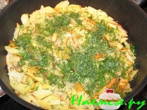 Картошка жареная с чесночком