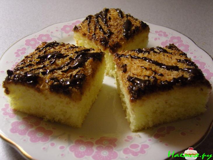 Пирог с кокосом и шоколадом Пирог с кокосом и шоколадом