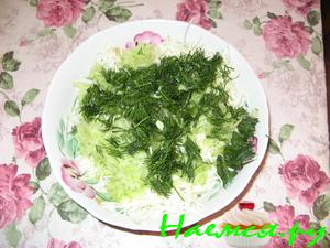 Салат капустно-огуречный