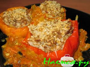 Фаршированные разноцветные овощи Фаршированные разноцветные овощи