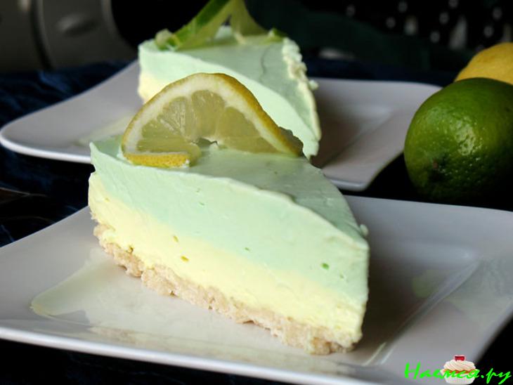 Торт в пастельных тонах, со вкусом лимона и тархуна