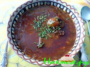 Суп из бычьего хвоста, с томатом, не осветлённый Суп из бычьего хвоста, с томатом, не осветлённый