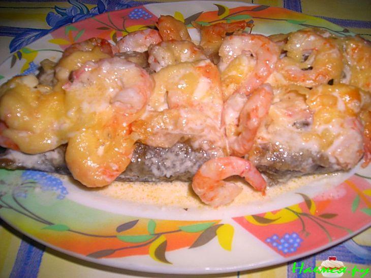 Пеленгасы с креветками в сливках Пеленгасы с креветками в сливках