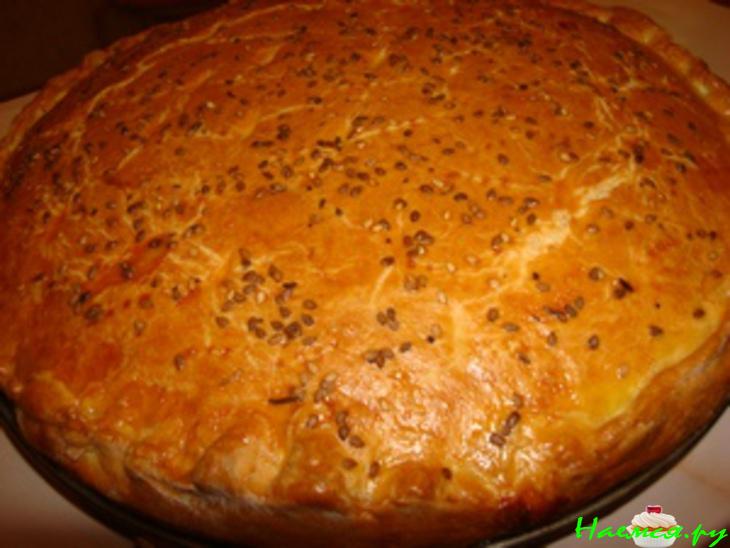 Сырно-морковный пирог