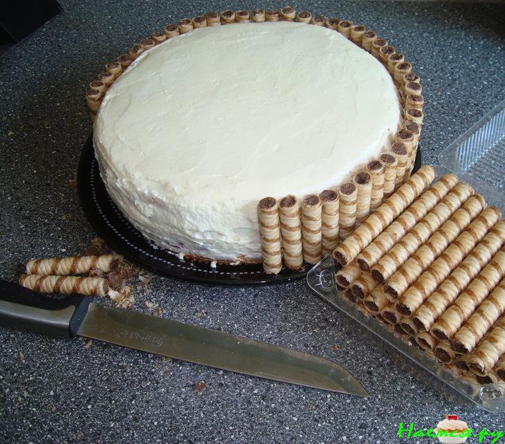 Торт с творожным кремом 'Нежность'