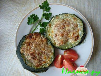 Кабачки, фаршированные мясом и рисом Кабачки, фаршированные мясом и рисом