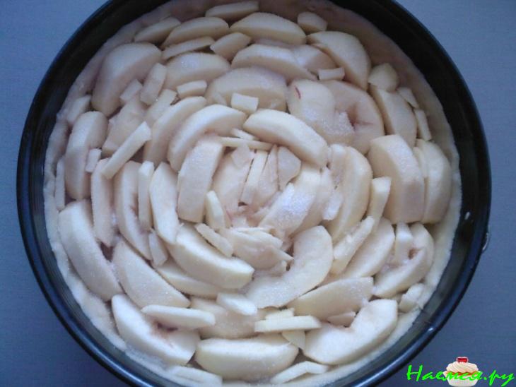 Пирог "Яблоки в сливках" Пирог "Яблоки в сливках"