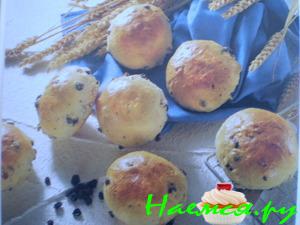 Булочки с изюмом