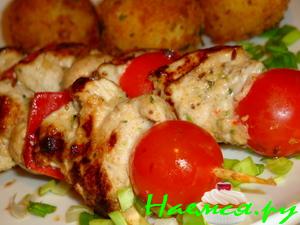Куриные шашлычки-кебабы 
