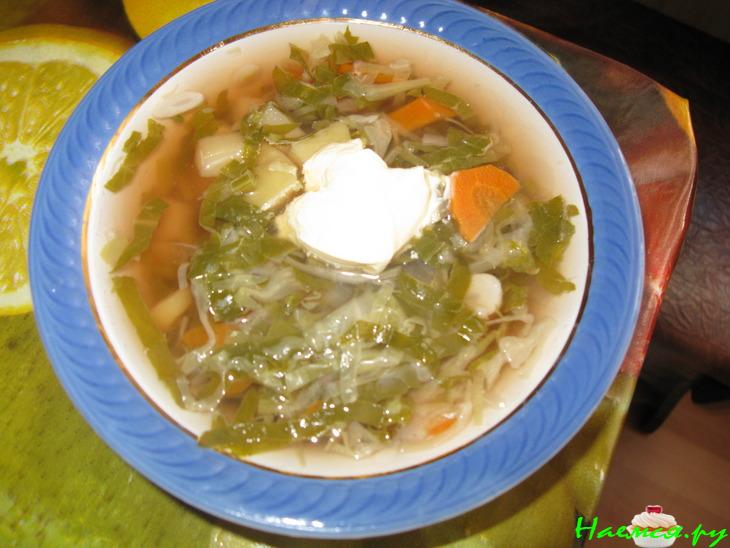 "Молодой" борщ с свекольной ботвой