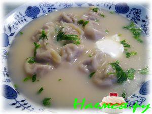 Грибной супчик с пельменями