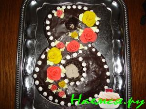 Торт "Птичье молоко" к 8 марта