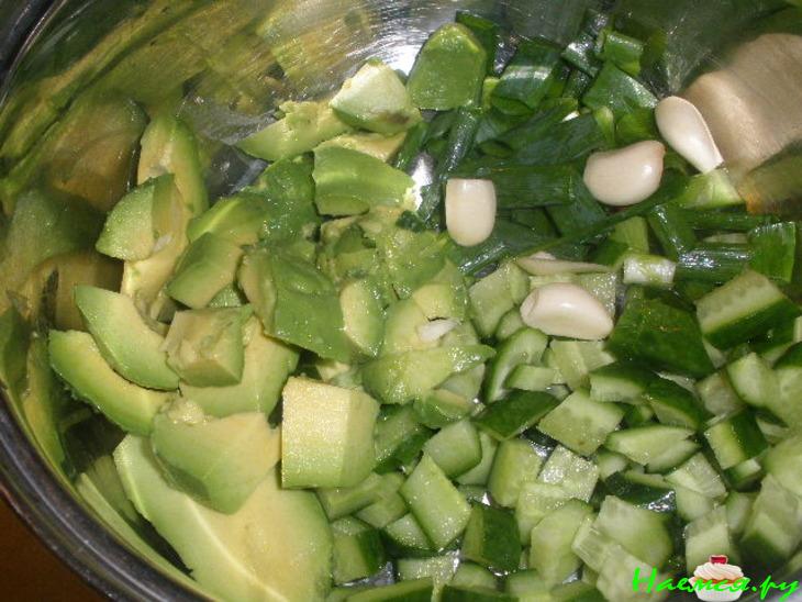 Освежающий кремовый зеленый суп Освежающий кремовый зеленый суп