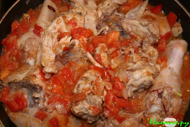 Курица и фасоль