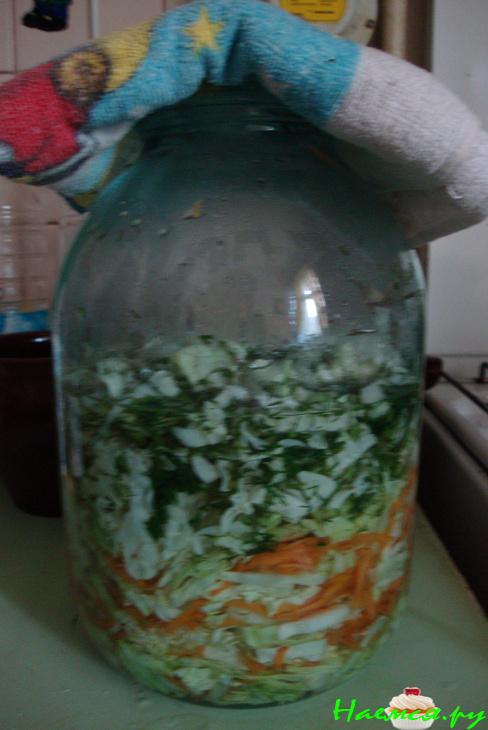 Капустный салатик. Консервация