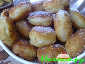 Творожные пончики к завтраку