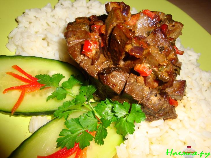 Жареная говяжья печень "Хочешь? Съешь!"