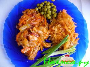 Свиные "лапки" с овощами Свиные "лапки" с овощами