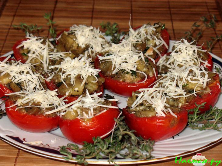 Помидоры с баклажановой начинкой Помидоры с баклажановой начинкой