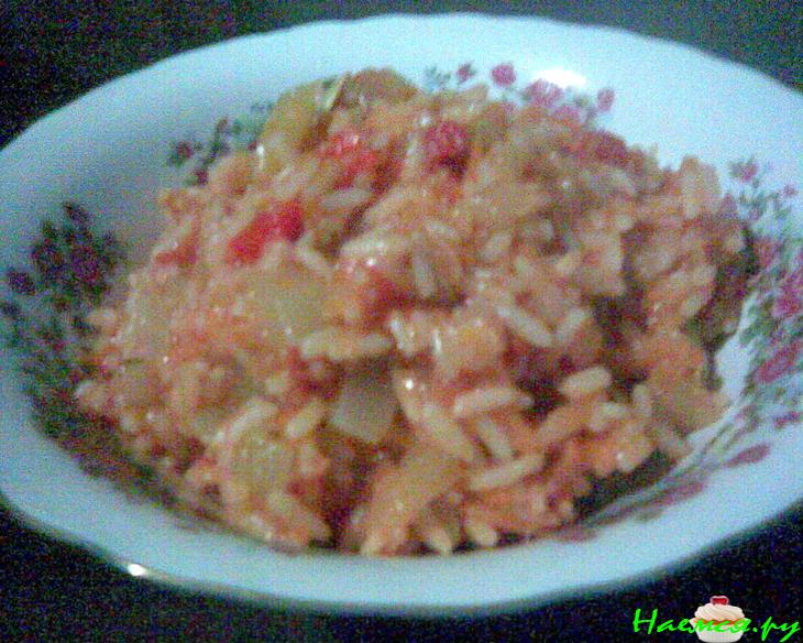 Рис с кабачками и цуккини Рис с кабачками и цуккини