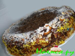 Яблочный пирог на печенье