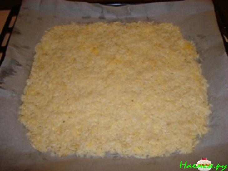 Рулет рисово-сырный