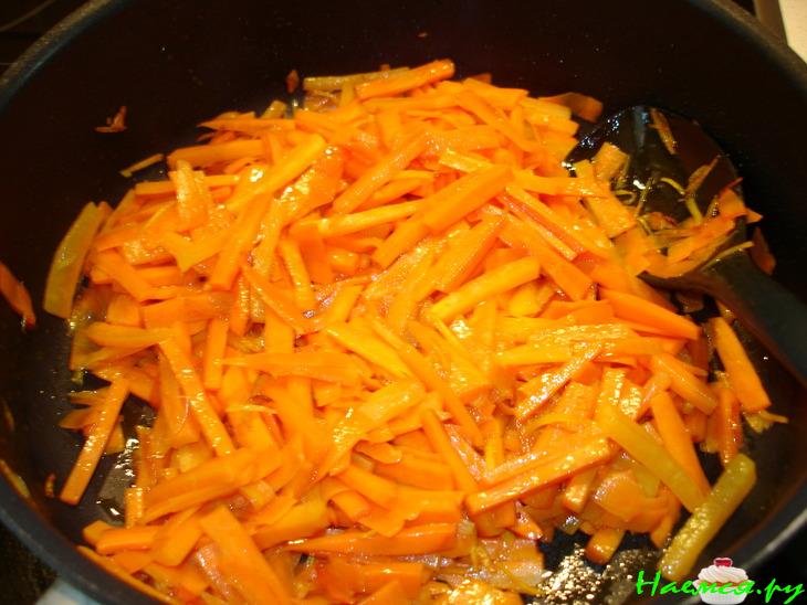 Телятина с лимонной морковью