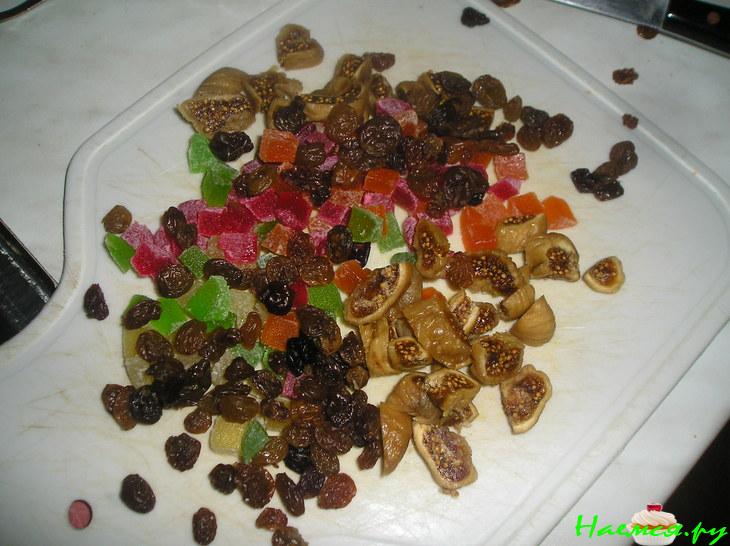 Кулич с инжиром, цукатами и изюмом Кулич с инжиром, цукатами и изюмом