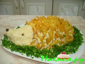 Салат "Ёжик чипсовый" Салат "Ёжик чипсовый"