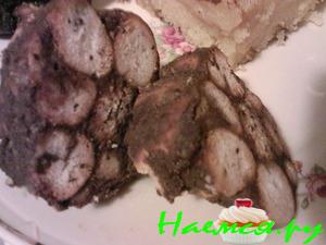 Шоколадная колбаска с баранками Шоколадная колбаска с баранками