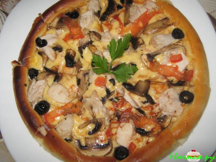 Пицца дрожжевая на молоке