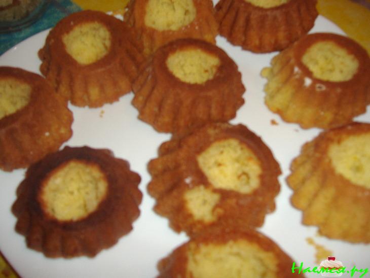 Вишнёвые кексы-пирожные