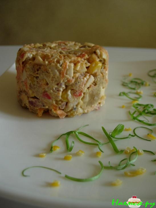 Салат с морковью &laquo;Модерн&raquo;