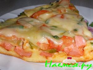 Пицца "Минутка" (оливки, ветчина...) Пицца "Минутка" (оливки, ветчина...)