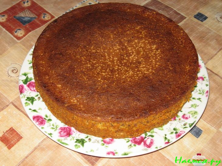 Торт бисквитный с творожным кремом